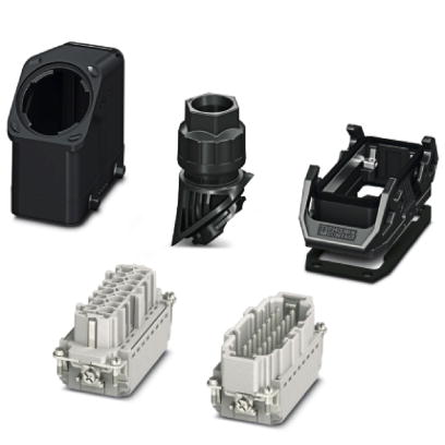 1407712 - Connector set - HC-EVO-B16PT-BWD-HH-M25-PLRBK