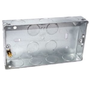 Steel Junction Box Double w/Division