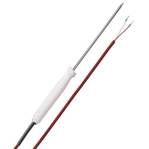 Hand Infeed Temperature Probe with PTFE-Hand Grip and Silicone-Cable