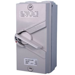 UKF35A-4P - Surface Switch Box Isolation Switch Waterproof, IP65, 4Poles, 35A – 440V