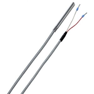 Cable Temperature Sensor with Glass Fibre/Stainless Steel Netting