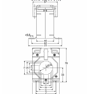 LCTB 62/30 (40), 400A/5A, class 0.5/1/3, 7.5VA, ? 30mm, 30x10mm - Current transformer - Image 2