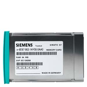 6ES7952-1AS00-0AA0 - SIMATIC S7, RAM Memory Card for S7-400, long design, 16 Mbyte.