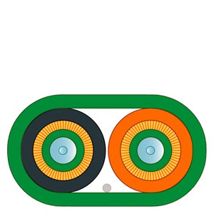 6XV1873-5AT10 - FO Standard Cable GP 50/125, pre-assembled with 2x LC duplex connectors, 100 m.