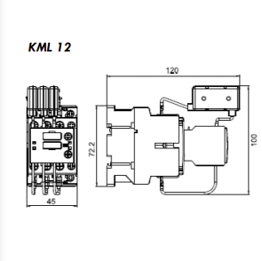 KML12 - Contactor for capacitor 12.5 KVAR (LIFASA) - Image 2
