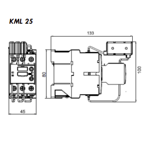 KML25 - Contactor for capacitor 25 KVAR (LIFASA) - Image 2