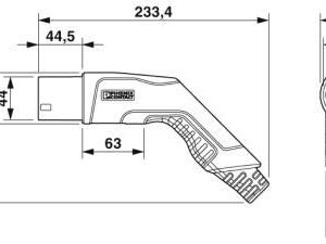 1627692 - EV-T2G3PC-3AC32A-5 - 3-phase, Type 2, Mobile AC Charging cable - Image 4