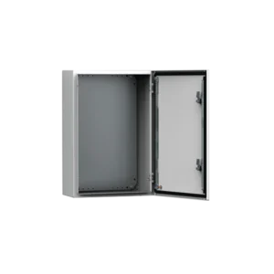 MAS0404021R5 Single Door Enclosure Box, Mild Steel, MAS with Plate, 400x400x210mm